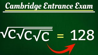 Cambridge Entrance Exam Question | A Nice Square root Math Simplification #maths #math #algebra