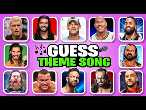 Can You Guess WWE Superstars From Their Entrance Theme Songs? 🎤✅🎶