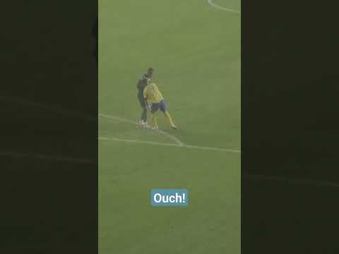 Cristiano ranaldo injured Al-nasser vs al akhdoud #shorts