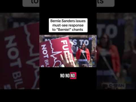 Bernie Sanders issues PERFECT response to "Bernie!" chants