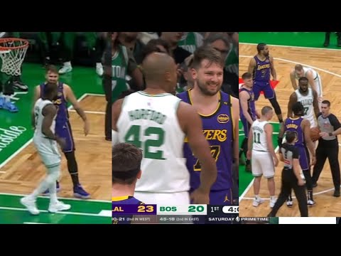 Jaylen Brown & Celtics REMINDS Luka Doncic of Nba Finals & it got CHIPPY between Lakers & Celtics