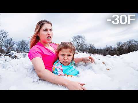 MOMMY AND BABY TRAPPED IN SNOW!