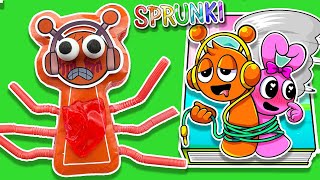 Pinki Rescues Oren from Horror! 😱 Making INCREDIBOX SPRUNKI Game Book 📚 Paper Crafting