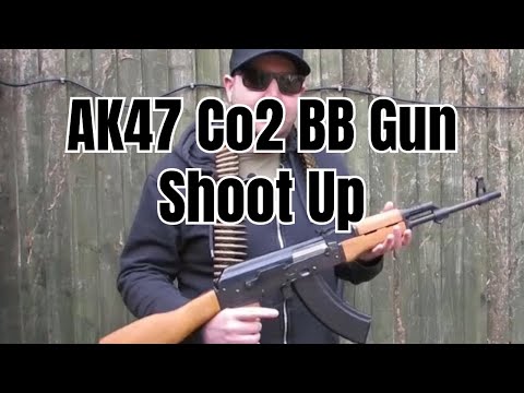 AK47 Co2 BB Airgun Test Shoot