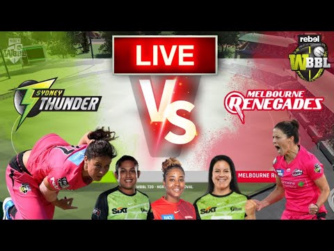 WBBL Live | Sydney thunders Women vs Melbourne renegades Women Live | SYTW vs MRSW LIVE Match