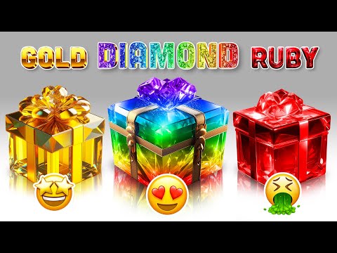 Choose Your Gift....! Gold, Diamond or Ruby 🟡🌈🔴 How Lucky Are You? 😱 QuizZone #chooseyourgift