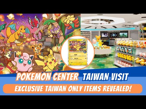 We visited the Taiwan Pokemon Center and It DID NOT DISAPPOINT!