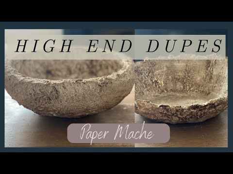 EASY DIY Paper Mache | High End Home Decor Dupe | DIY Home Decor