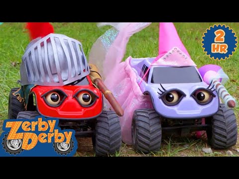 Let's Race! | Fun with Toy Vehicles | Full Episodes | Zerby Derby | 9 Story Kids