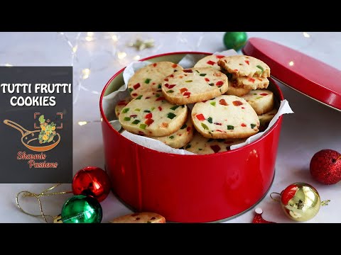 Tutti Frutti Cookies Recipe | Fruit Cookies Recipe