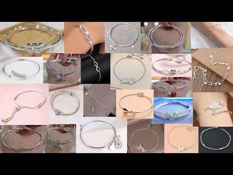 Latest Silver Kada For Girls l Silver Bangles For Women With price l Silver Bracelet For Girls...