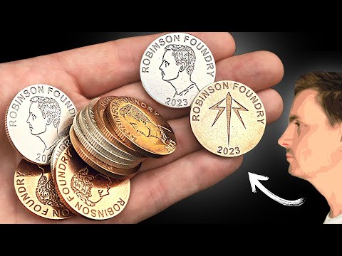 My face on coins - Silver and Bronze coin minting - Reeded edges! - xTool P2