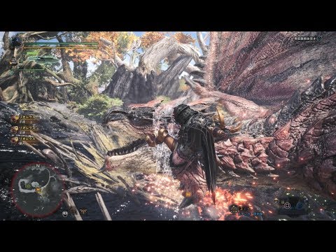 【MHW】リオレウス ソロ(6'34) スラッシュアックスSwitch Axe solo MHWorld Rathlos