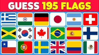 Guess All the 195 Flags of the World 🚩 | Guess the Country Flag Quiz 2024