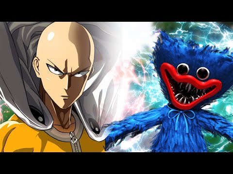 【ONE PUNCH MAN】SAITAMA vs HUGGY WUGGY #shorts