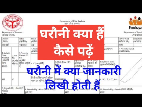 घरौनी क्या है और कैसे पढ़े | घरौनी में कौन से जानकारी लिखी होती हैं | घरौनी में संसोधन कैसे होगा