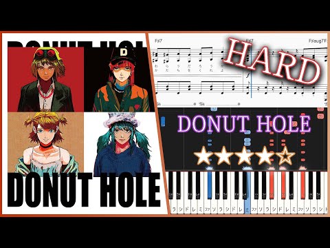 DONUT HOLE - HACHI feat. GUMI - Hard Piano Tutorial + Sheets【Piano Arrangement】