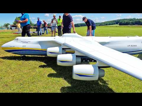 94KG GIANT ANTONOV AN-225 TURBINE RC SCALE MODEL AIRPLANE FLIGHT DEMONSTRATION