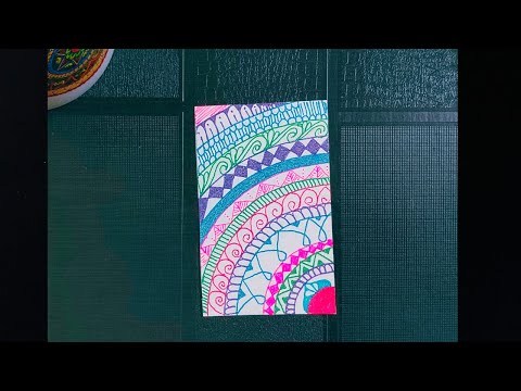 Colourful Mini Mandala Time Lapse | Simple Mandala Art | Mandala Speed Drawing