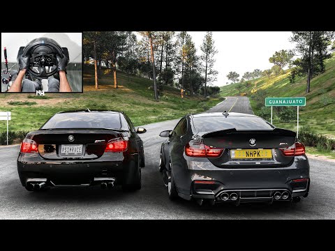 BMW M4 F82 & BMW M5 E60 CONVOY | Forza Horizon 5 | Steering Wheel Gameplay