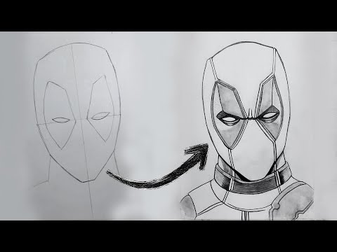 How to Draw Deadpool | Deadpool drawing easy | drawing tutorial for beginners