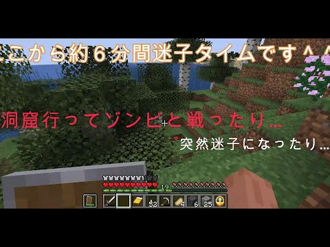 【マイクラ】洞窟探索本格化＆迷子になりました。