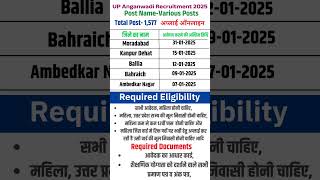 UP Anganwadi Recruitment 2025 l UP Anganwadi Bharti 2025 l How to UP Anganwadi Apply Online 2025