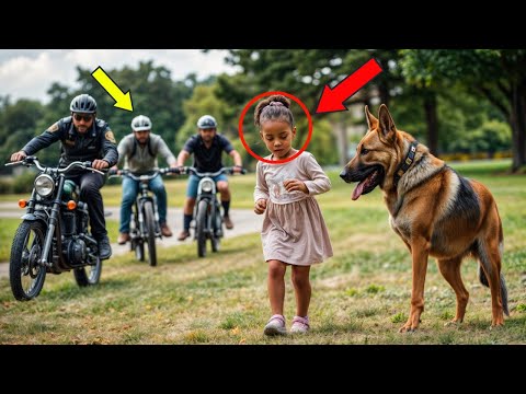 Bikers Corner a Helpless 3-Year-Old Girl—But They Didn’t Know Her Dog Was a Trained K9!