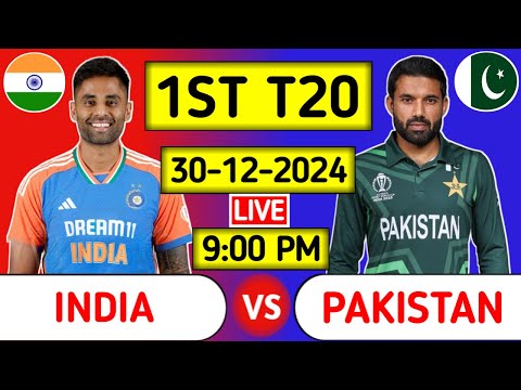 India Vs Pakistan 1st T20 Live Score