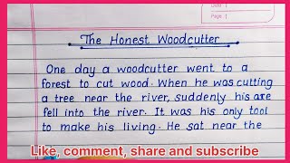 The Honest Woodcutter Moral Story | Woodcutter and Water God Story | Story Writing |Story|Eng Teach