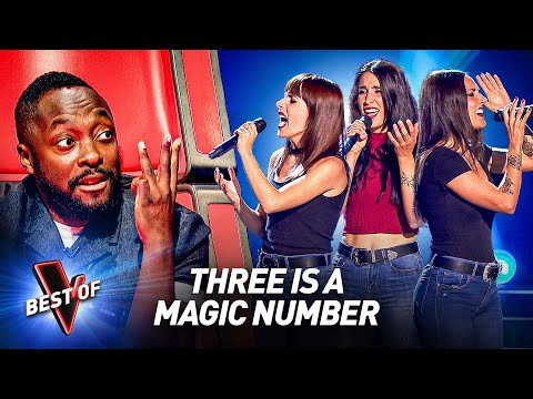 The Very Best TRIOs in the Blind Auditions of The Voice