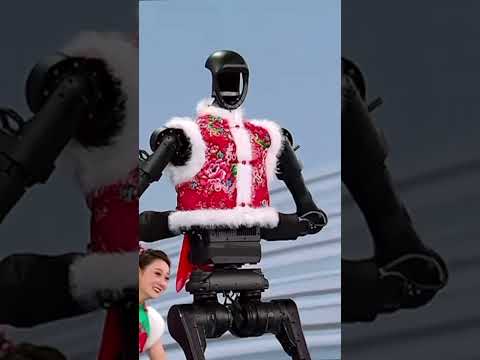 Robots and humans dance during China’s Spring Festival Gala. #springfestival #robot