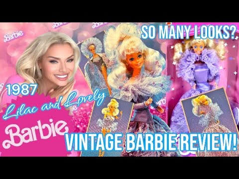 VINTAGE BARBIE REVIEW! LILAC AND LOVELY BARBIE! 80s SUPERSTAR ERA BARBIE DOLL REVIEW AND UNBOXING!