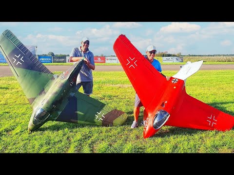 ULTRA FAST XXXL ME163 KOMET RC TURBINE JETS FLIGHT DEMONSTRATION