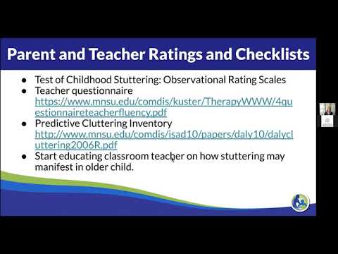 Assessment of Fluency Part 3  Case history, Observations, Rating Scales, Speech Samples