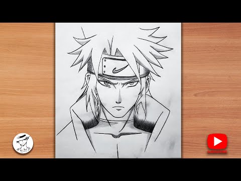 How to Draw anime boy step by step | Easy anime drawing | Naruto drawing tutorial