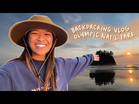 backpacking vlog in olympic national park (second beach) | summer weekend diaries