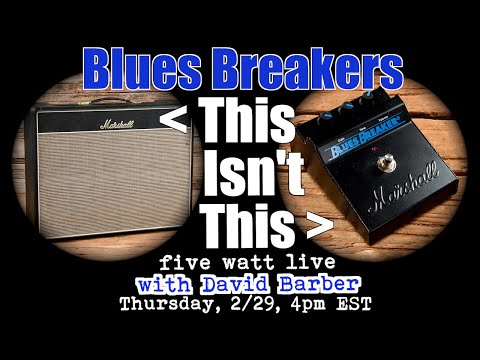 BluesBreakers: The Amp and the Pedal, what's the difference? with David Barber