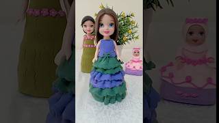 Making Doll Dress 👗🥻 With Clay