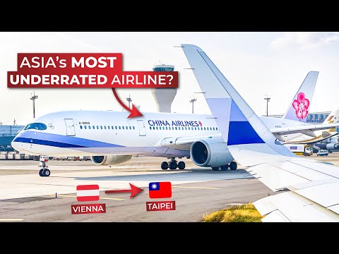 BRUTALLY HONEST | What China Airlines AIRBUS A350-900 ECONOMY CLASS from Vienna to Taipei is like...