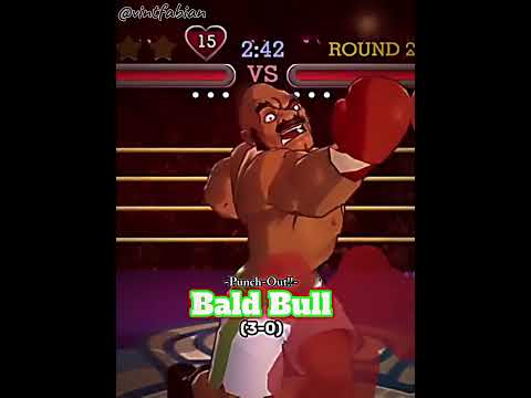 Bald Bull vs Soda Popinski #videogames #nintendo #wii #punchout