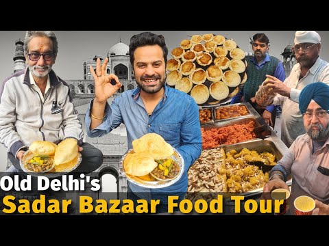 Best Places to Eat in SADAR BAZAAR Old Delhi | Nandi Di Hatti, Famous Daulat Chaat, Rajma Palak Rice