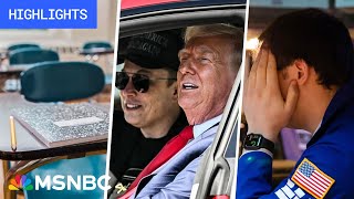 ‘Man-made’ market slump, Tesla White House stunt: Trump’s First 100 Days - Day 51 | MSNBC Highlights