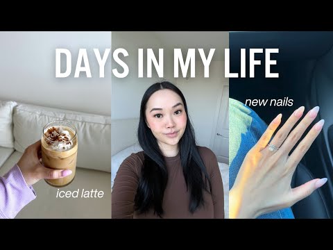 vlog: best iced coffee recipe, new nail combo, shopping for gifts