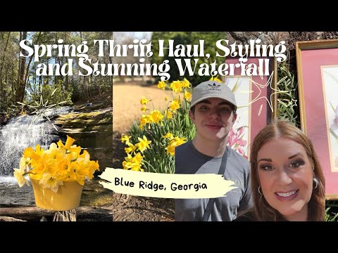 Spring Thrift Haul, How I Styled It & Stunning Waterfalls 2025-Daffodils Galore & Floral Arrangement