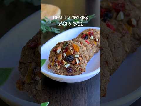 Healthy Ragi Oat Cookies / Biscuits #shorts #healthyrecipes