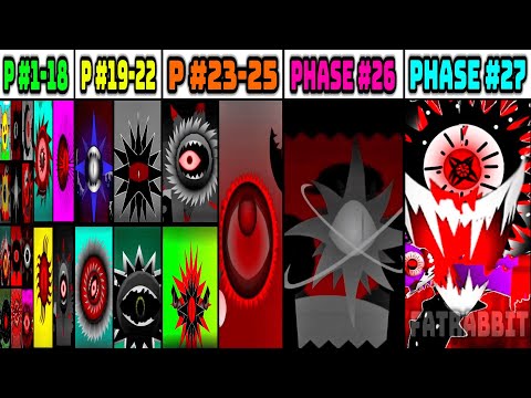 Phase 1 VS Phase 2 VS Phase 3 - 4 VS Phase 5 VS Phase 6 VS Phase 7-17-27 in Incredibox Sprunki !!!