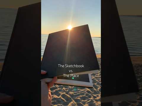 The Sketchbook vs. The Place - Taking my Acrylic Sketchbook to the Places I Painted #shorts