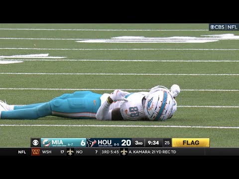 Grant DuBose KNOCKED OUT after BIG HIT | 2024 Dolphins vs Texans