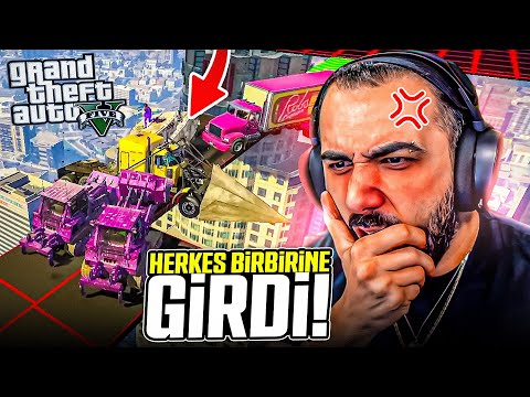 TÜM EKİP BİRBİRİNE GİRDİ!! ARKADAŞLIKLAR BİTTİ! EKİPLE GTA V PLAYLIST | Barış Can